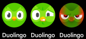 Duolingo icon changes throughout the day if an exercise has not been done