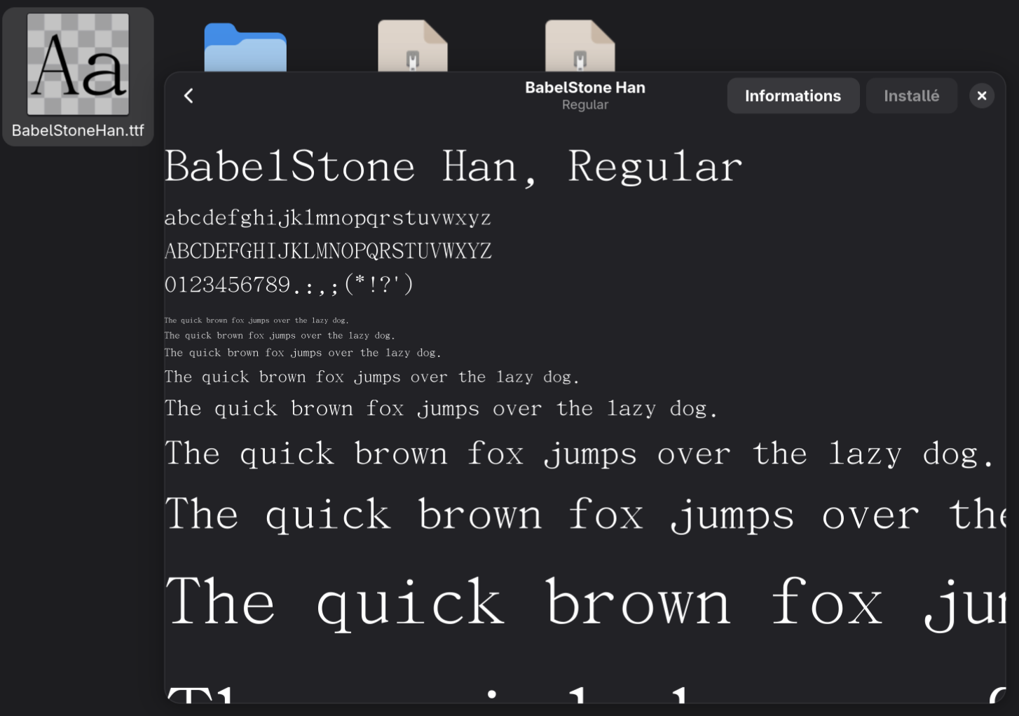 Linux Install Font via GUI